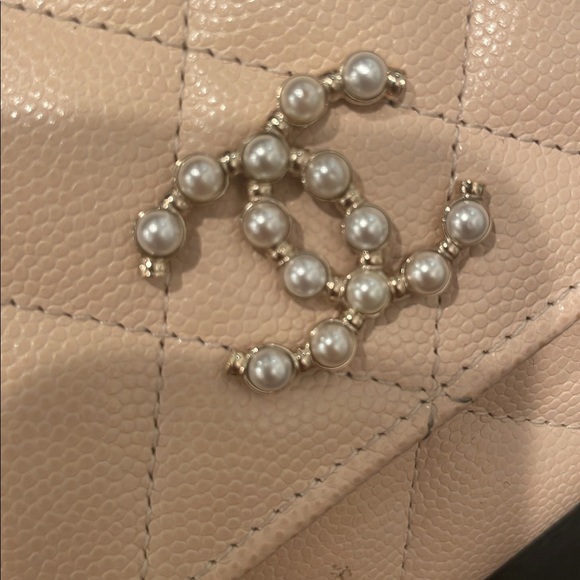 CHANEL Light Tan Quilted Wallet - Picture 7 of 10